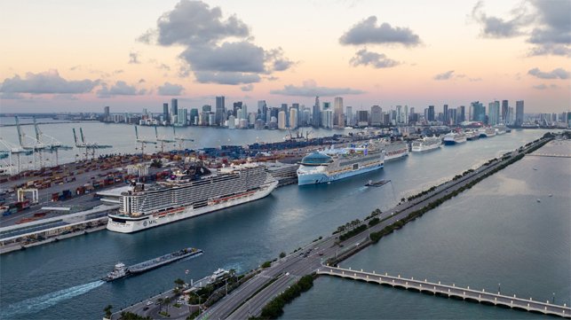 PortMiami cruise ships