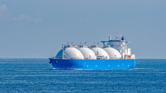 Moss type LNG carrier