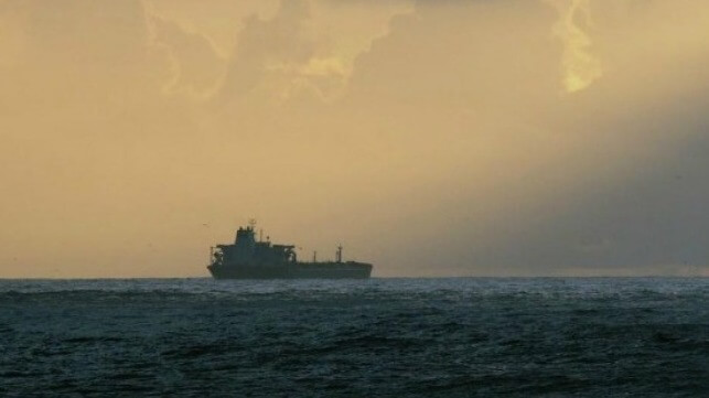 tanker at sea